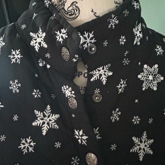 Rebecca Malone womans  snowflake Vest  size XL - Picture 3 of 7